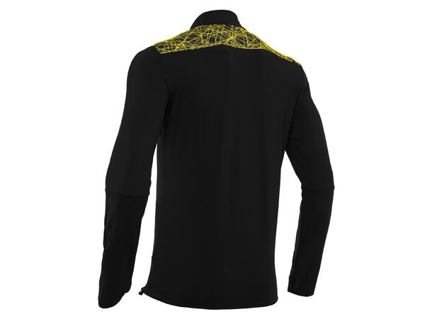 Tiber 1/4 Zip Top BLK/YEL M Stilren treningsgenser - Unisex 