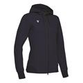 Lyre Full Zip Hooded Jacket W NAV XXL Hettejakke i bomullsmiks til dame