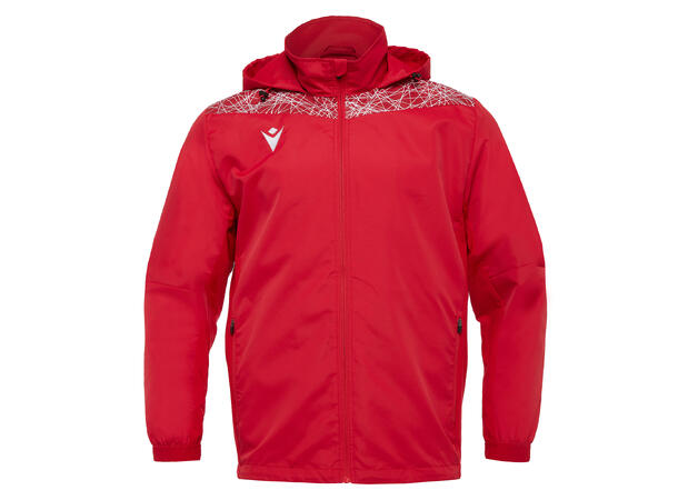 Lahti Showerjacket RØD/HVIT M Vann- og vindavstøtende jakke - Unisex 