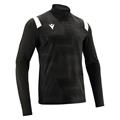 Purus 1/4 Zip Top BLK/WHT L Teknisk treningsgenser - Unisex