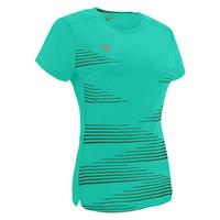 Irma Shirt Dame TRQ/BLK L Teknisk løpe t-skjorte til dame