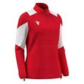 Chantico 1/4 Zip Top Wmn RED/WHT XXL Teknisk treningsgenser til dame